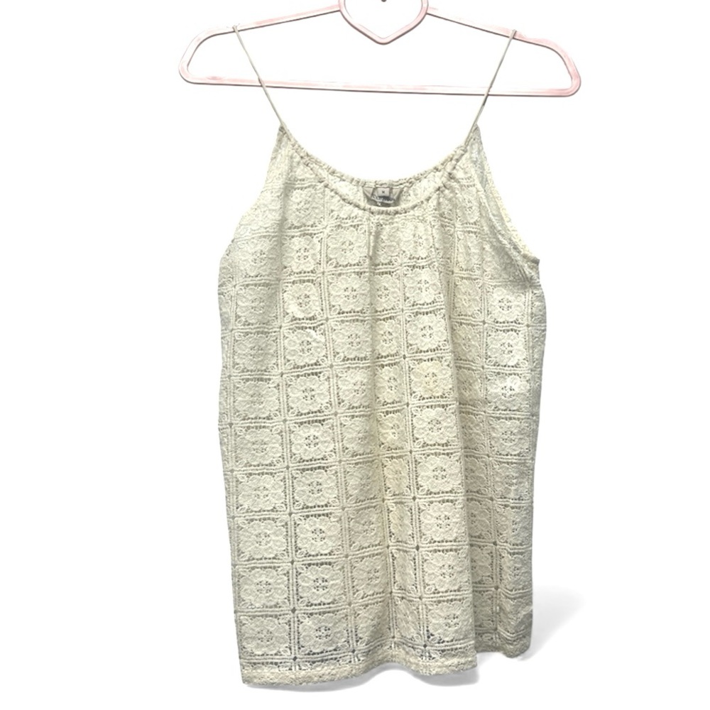 TUCKER Lace Spaghetti Strap camisole style tank top Med